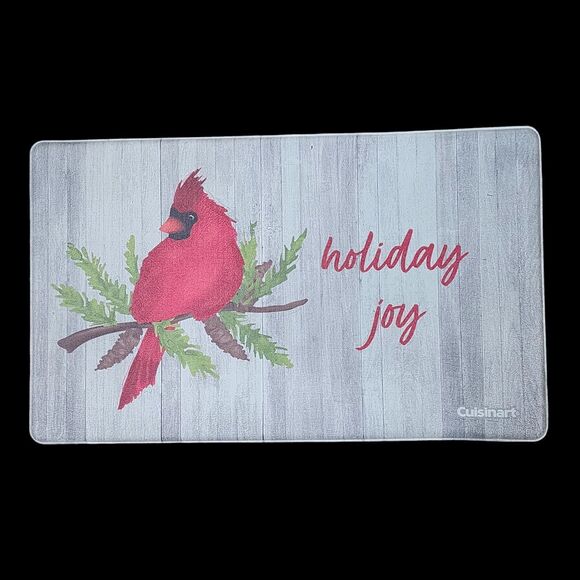 Anti Fatigue Kitchen Mat‎ Cardinal Holiday Joy Printed 18x30in - Picture 11 of 11